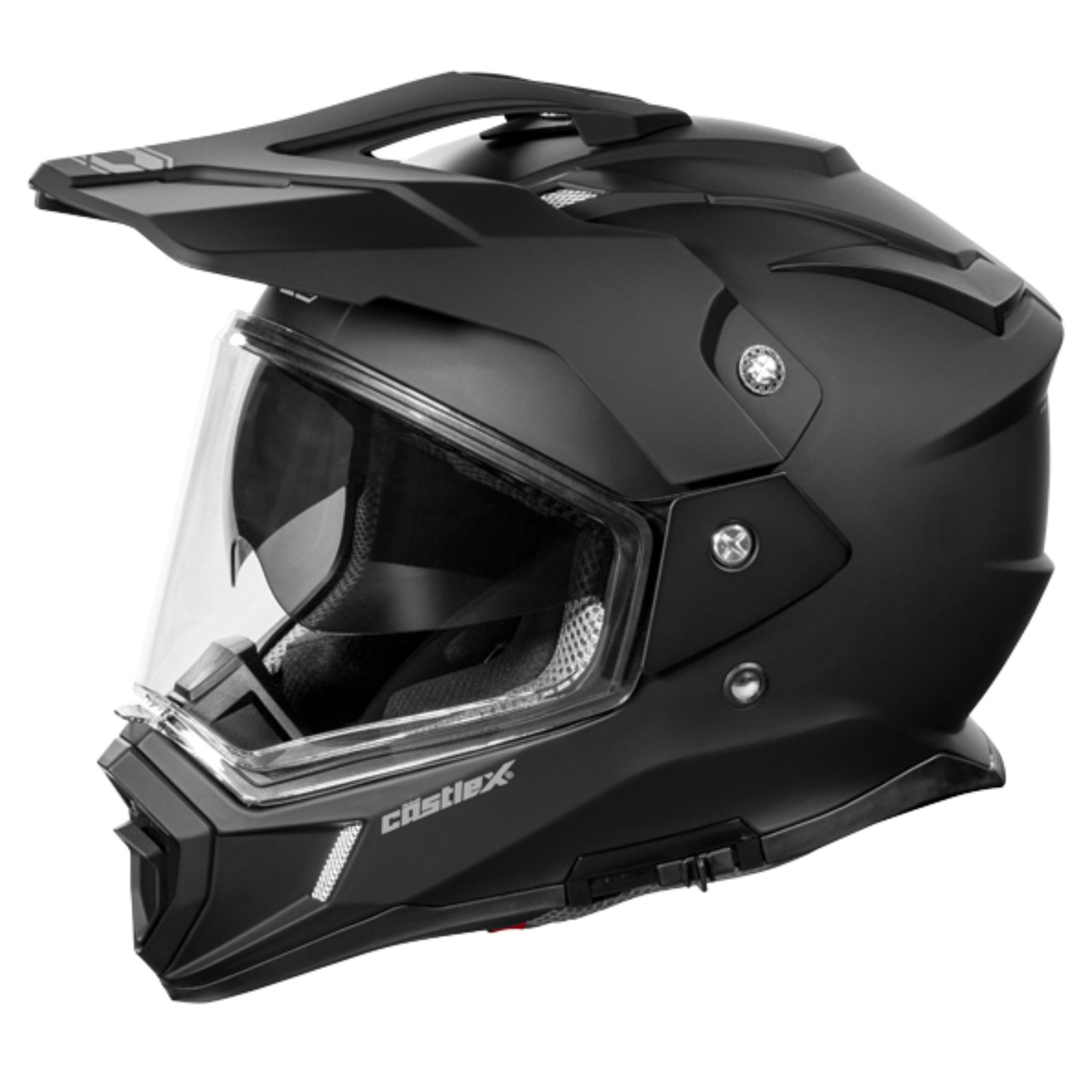 Castle X New 3X-Large Matte Black Dual SportCX200 Helmet, 36-8089T
