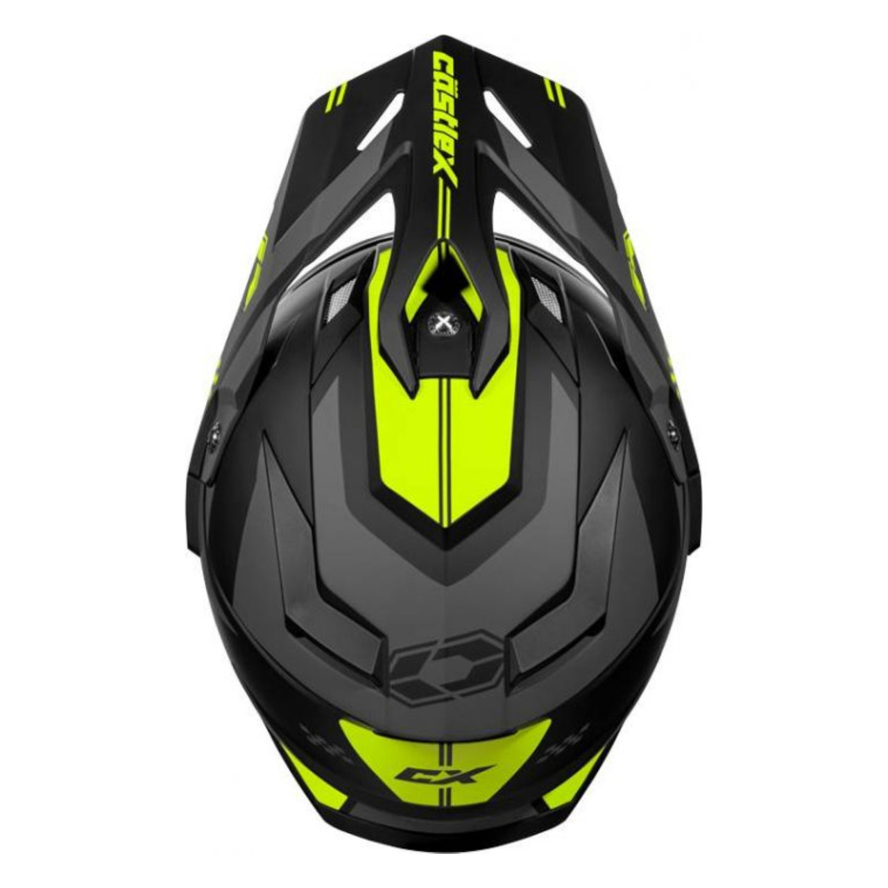 Castle X New Large Matte Hi-Vi's CX200 Wrath Electric Helmet, 36-28136