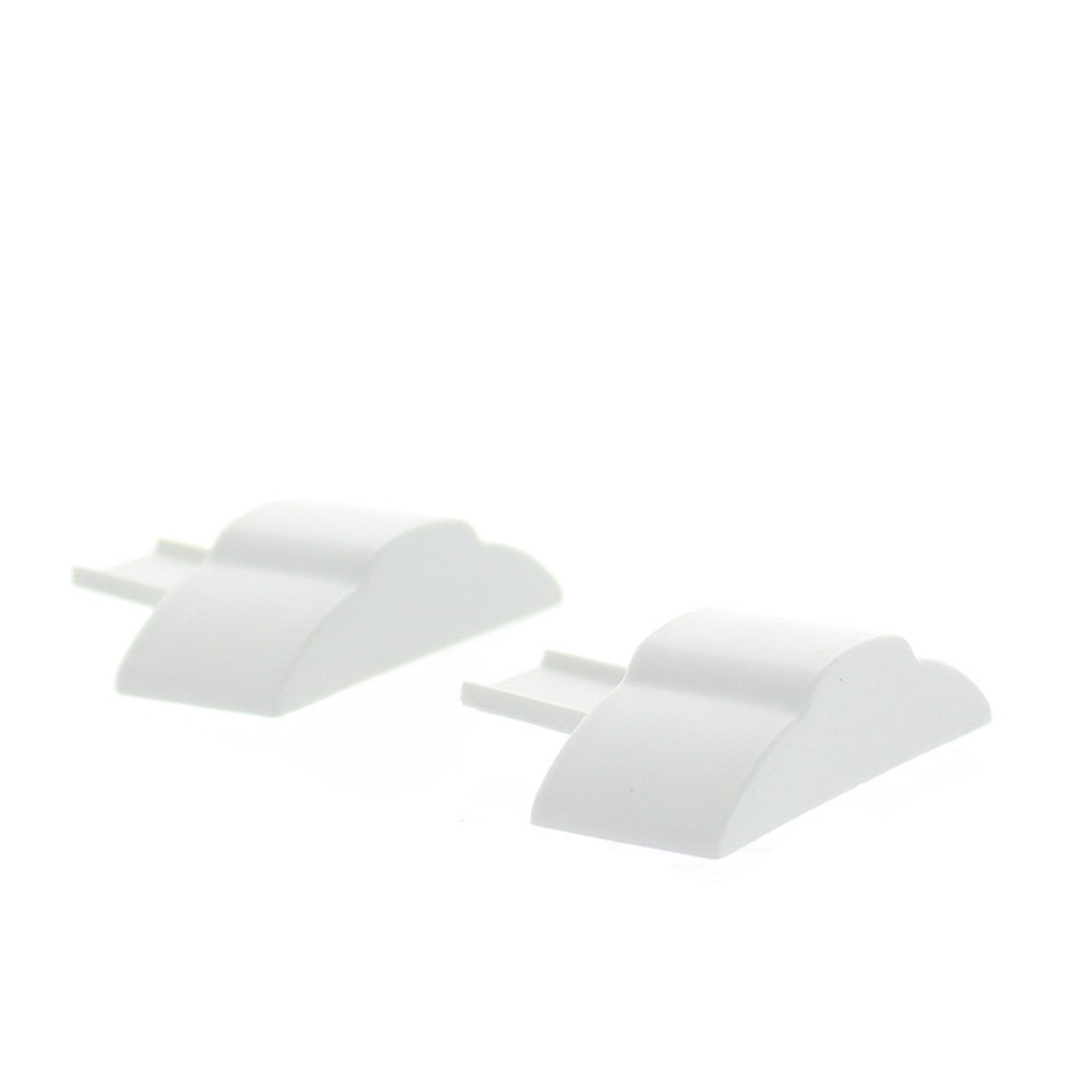 Jr Products New RV Camper Polar White Full Extrusion End Cap, 49635, 00180915