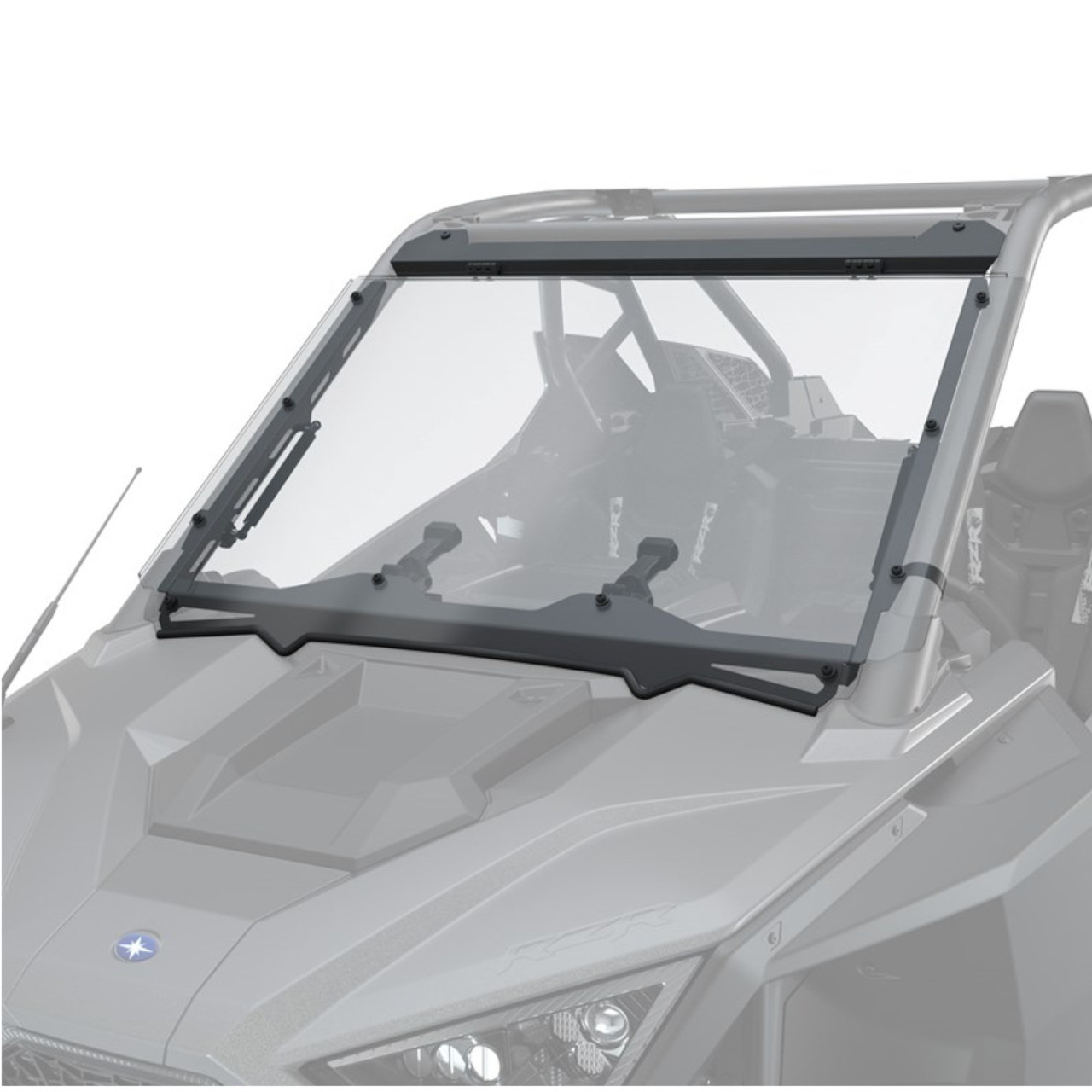 Polaris New OEM, Hard Coat Poly Tip Out Windshield, Polycarbonate, 2884662