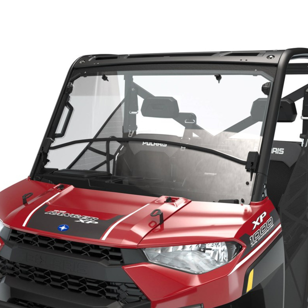 Polaris Ranger New OEM, Polycarbonate Flip-Down Full Windshield, 2884139