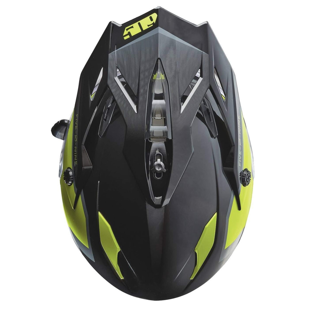 Polaris New OEM Unisex Large Black/Lime Delta R3 Helmet, 286056206
