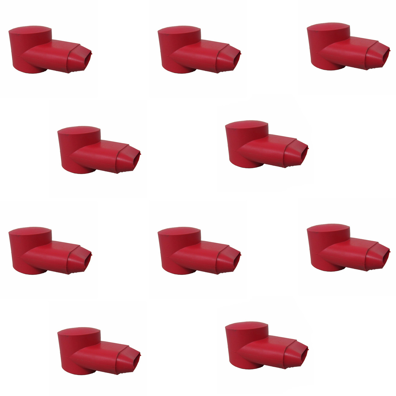 Sea-Doo New OEM, Electrical Charging System Red Positive Boot, Pack of 10, 204471376