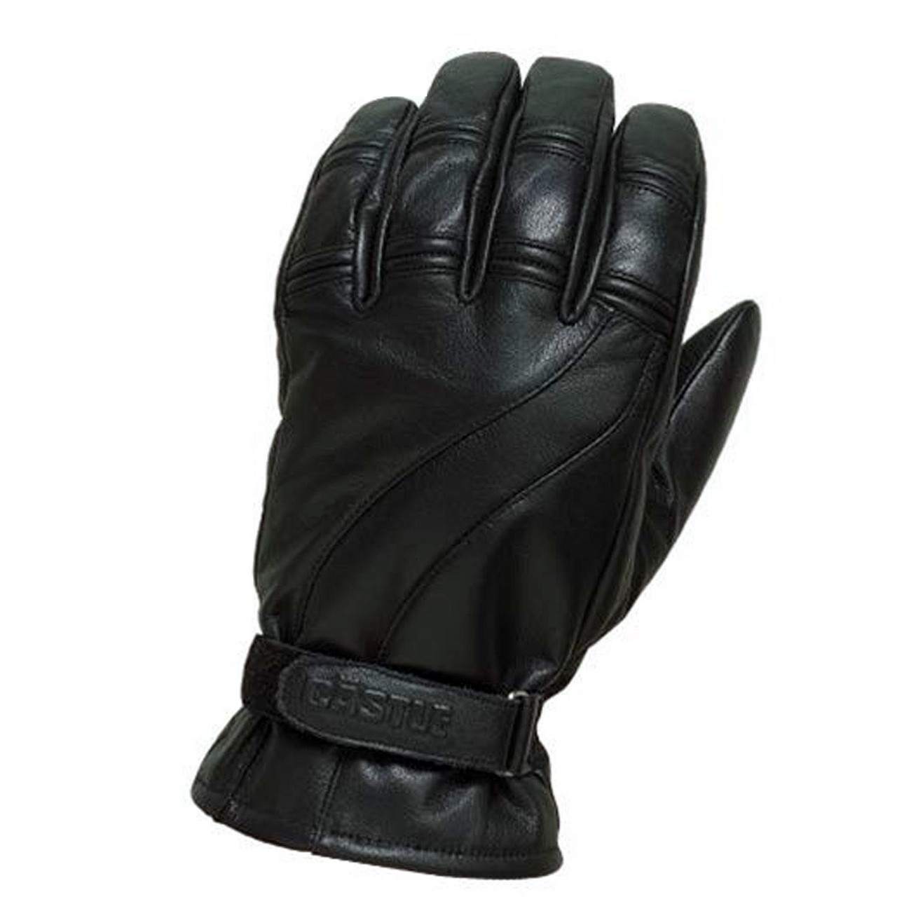 Castle New Men's Black Leather Mid Season Riding Gloves, 2X-Large, 20-3019