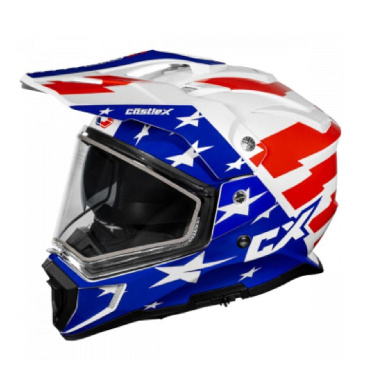 Castle X New X-Large Liberty Charcoal Electric Dual Sport CX200 Helmet, 36-28278