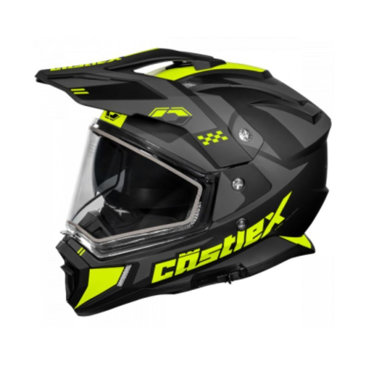 Castle X New 3X-Large Hi-Vi's Electric Dual Sport Wrath CX200 Helmet, 36-28139T