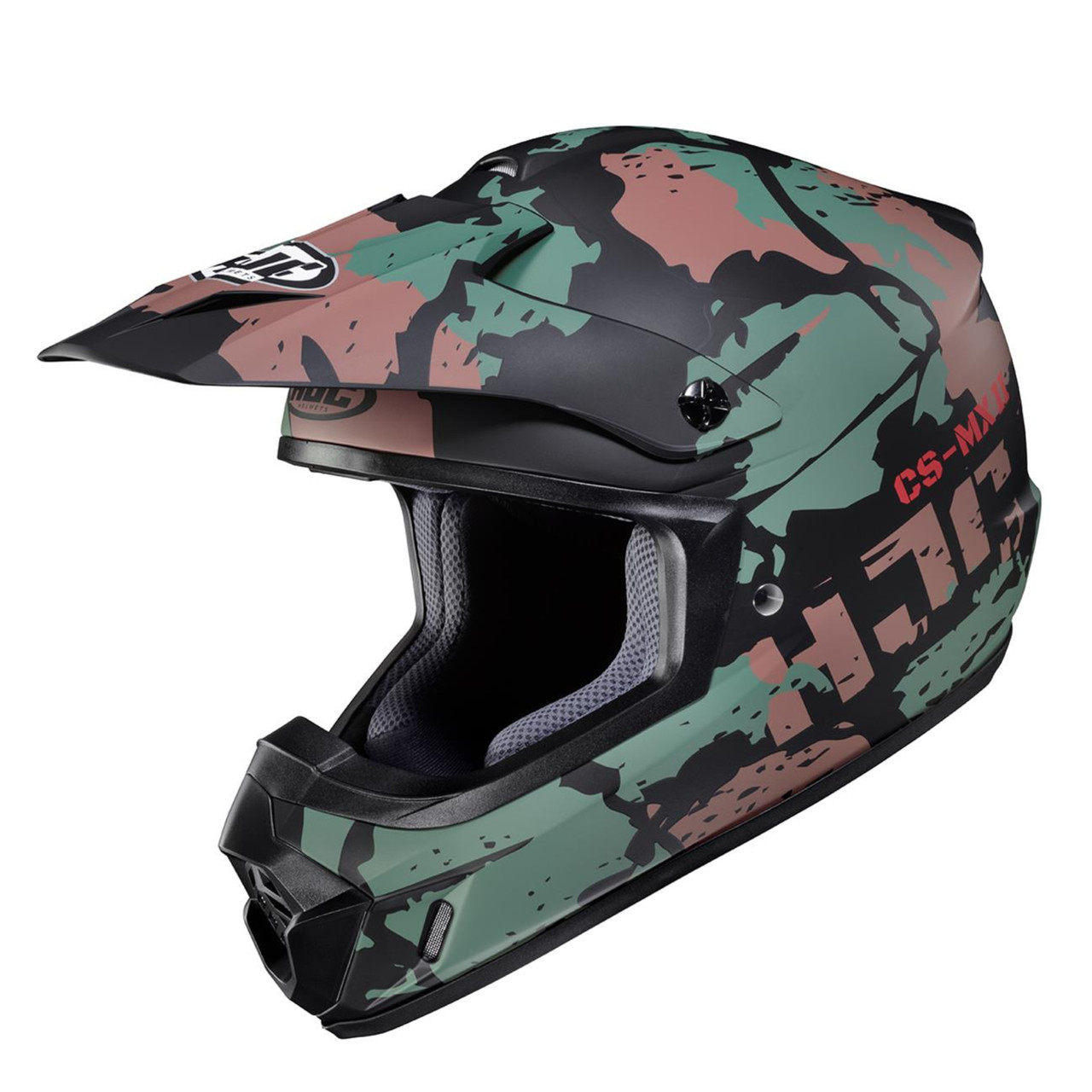HJC New Small Black/Green/Brown CS-MX II Creed MC4SF Helmet, 346-742
