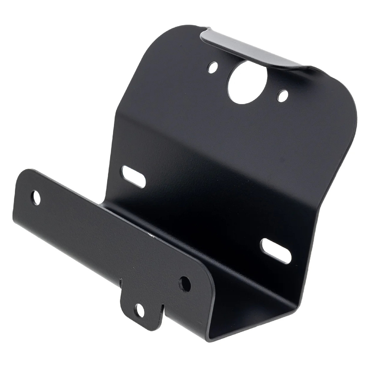 Polaris OEM Matte Black License Plate Bracket for RZR, 5253189-458