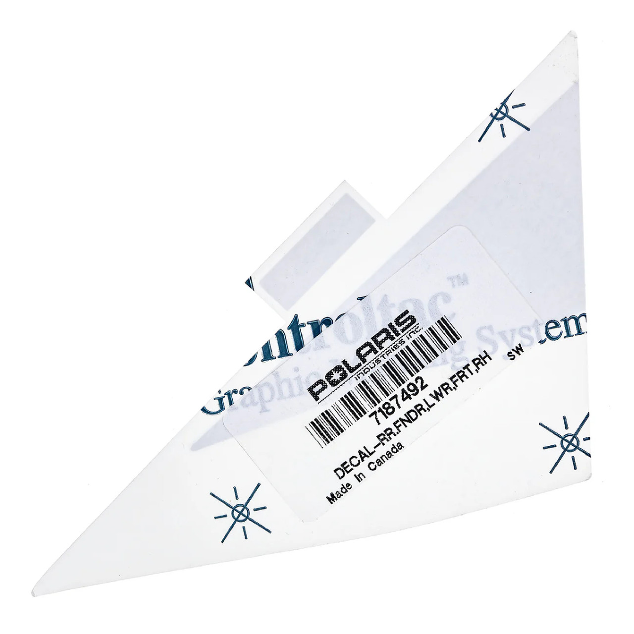 Polaris OEM Decal-Rr.Fndr,Lwr,Frt,Right Hand, 7187492