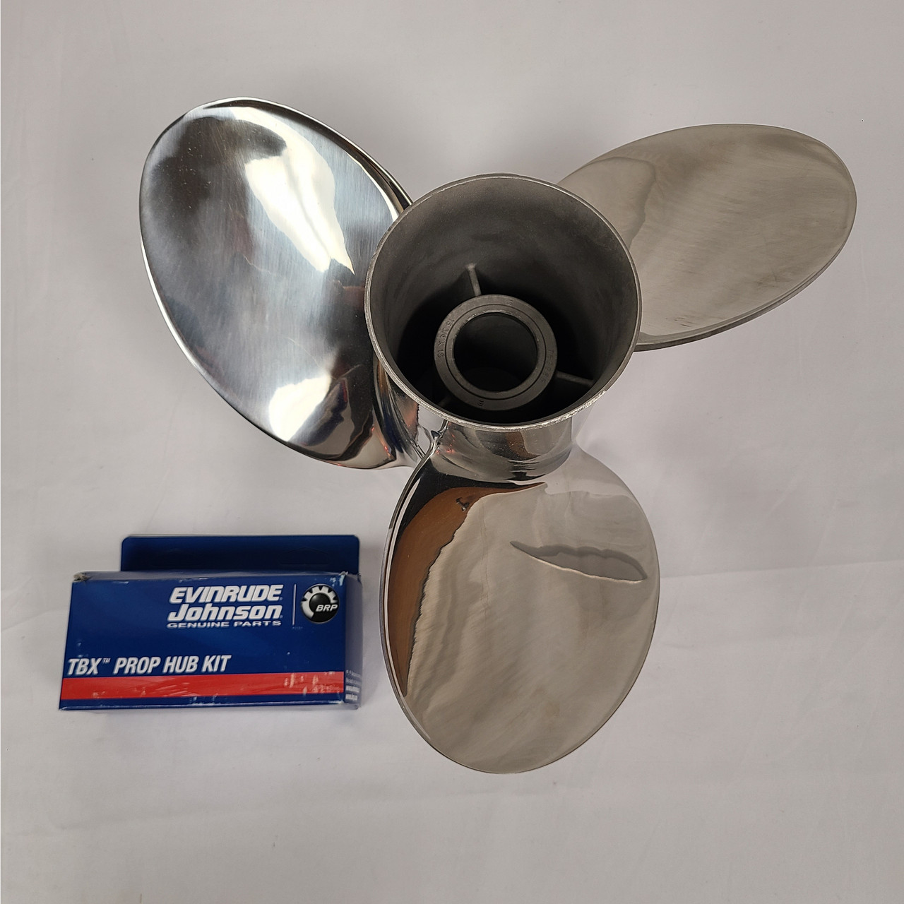 Johnson Evinrude OMC OEM Stainless Rebel TBX 15 3/4 x 15 LH Propeller, 0763985