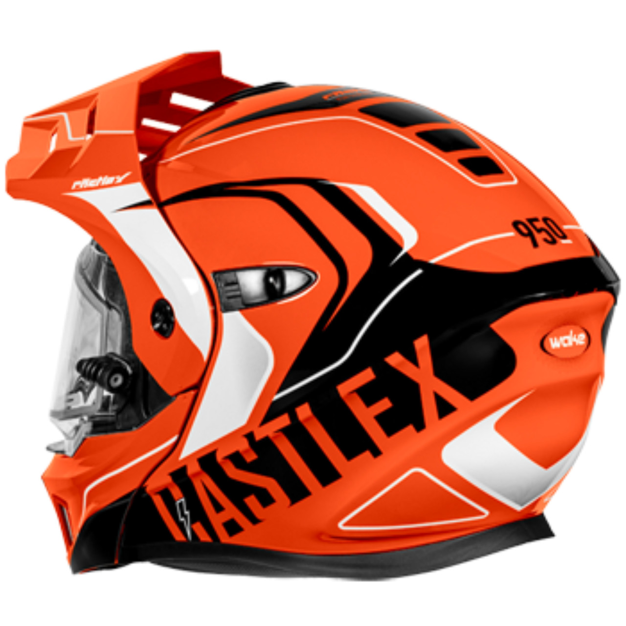 Castle X New X-Large Flo-Orange/Black Electric CX950V2 Wake Helmet