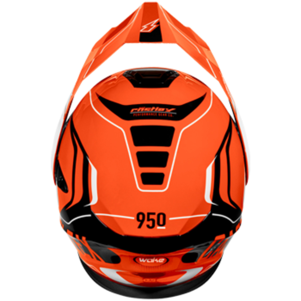 Castle X New X-Large Flo-Orange/Black Electric CX950V2 Wake Helmet