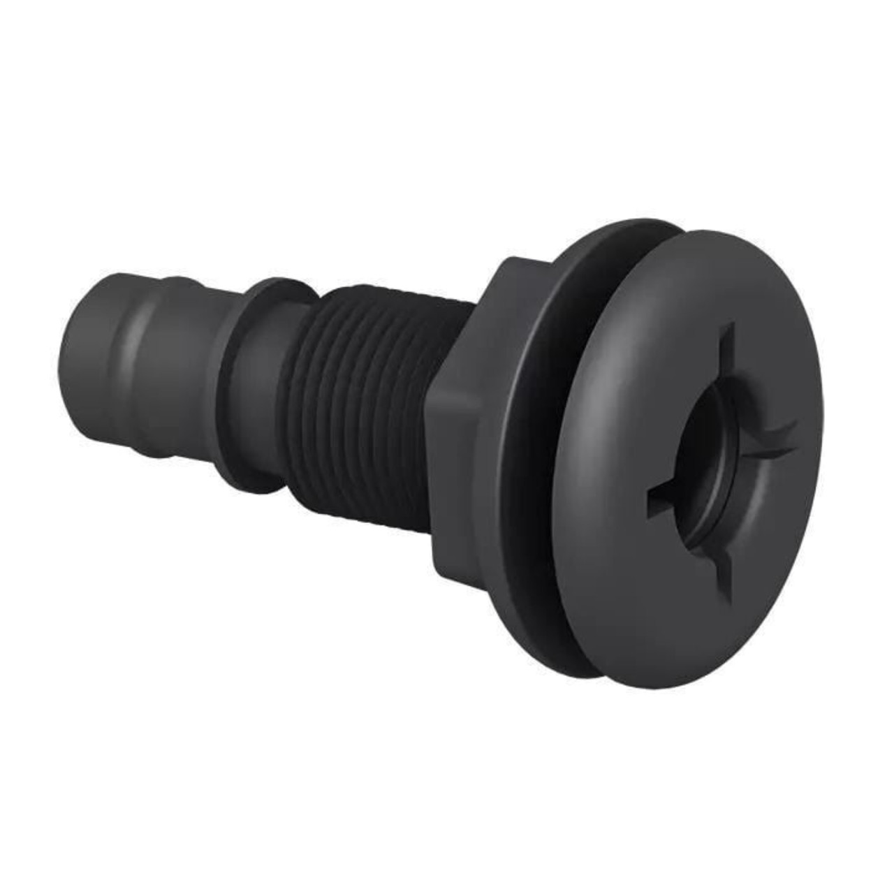 Flow-Rite New 3/4 QL Straight Thru-Hull Black, 81-MA011QLB