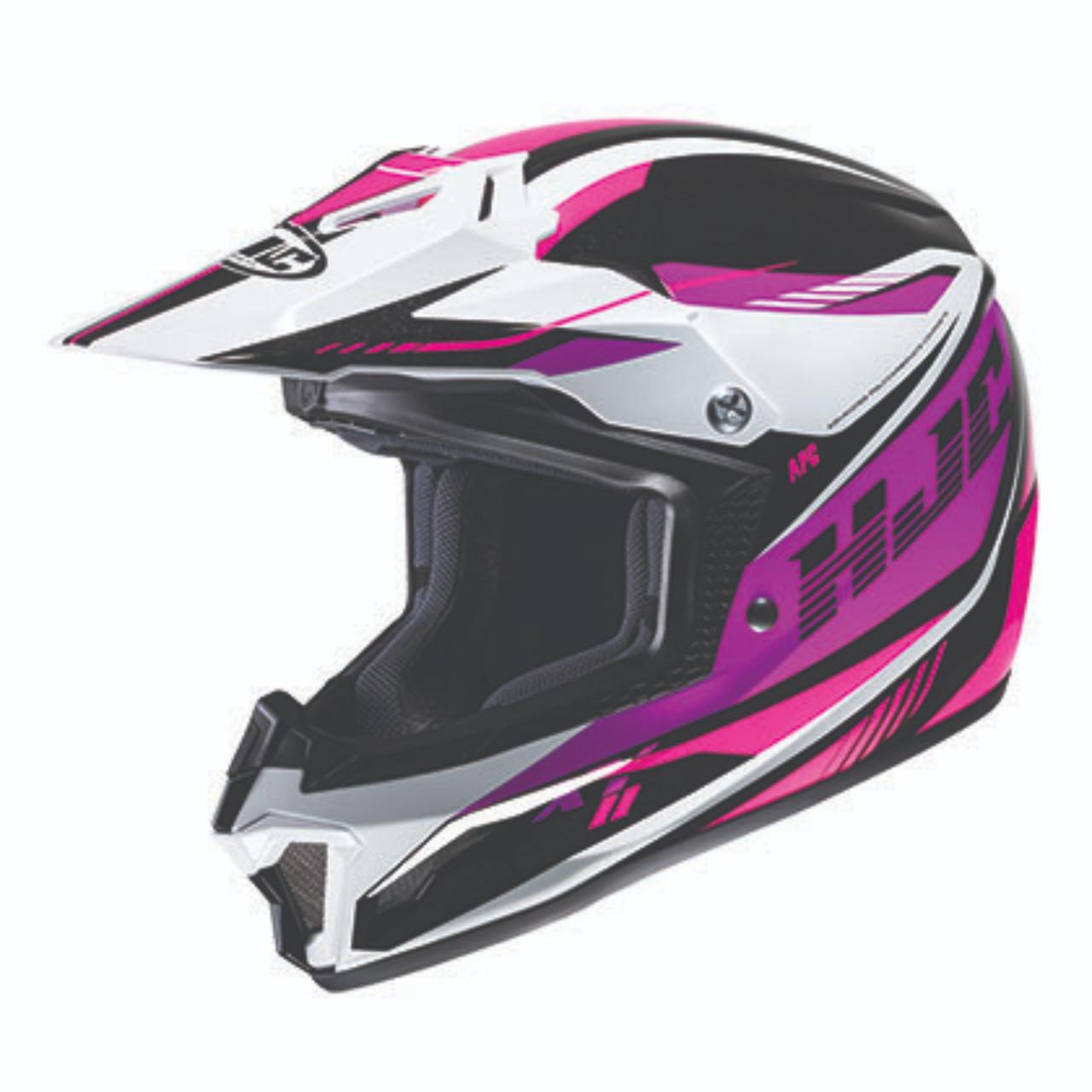 HJC New Medium CL-XYII Drift MC8 Helmet Black/Pink, 306-983