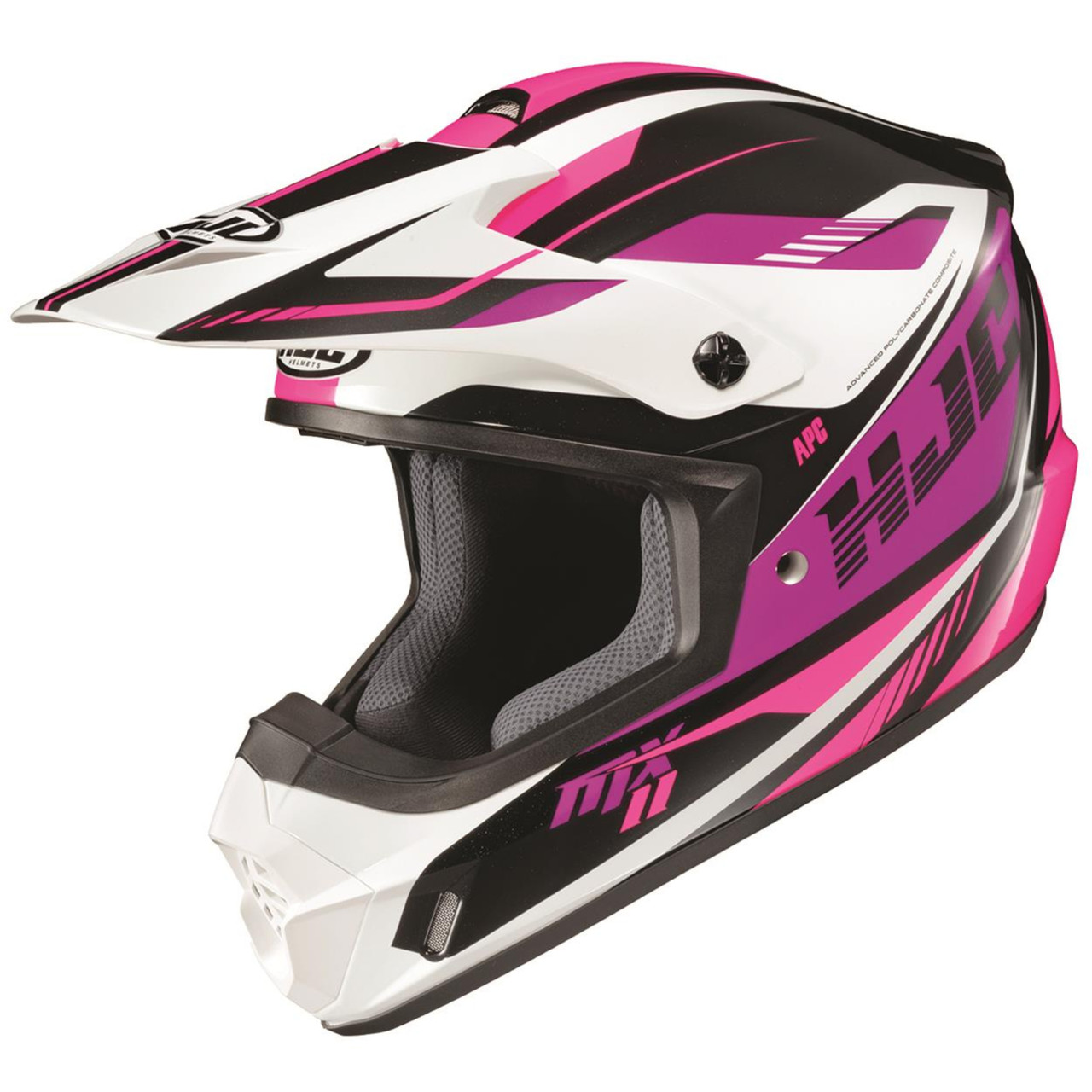 HJC New Medium CS-MXII Drift MC8 Helmet Black/Pink, 348-983