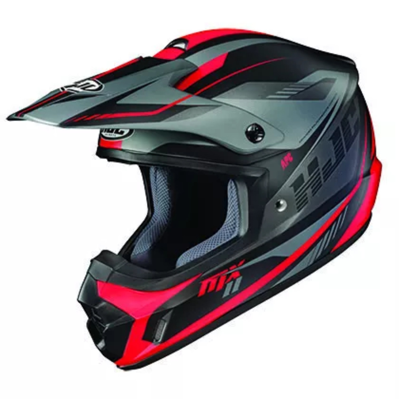 HJC New Large CL-XYII Drift MC1SF Helmet Black/Red, 306-714