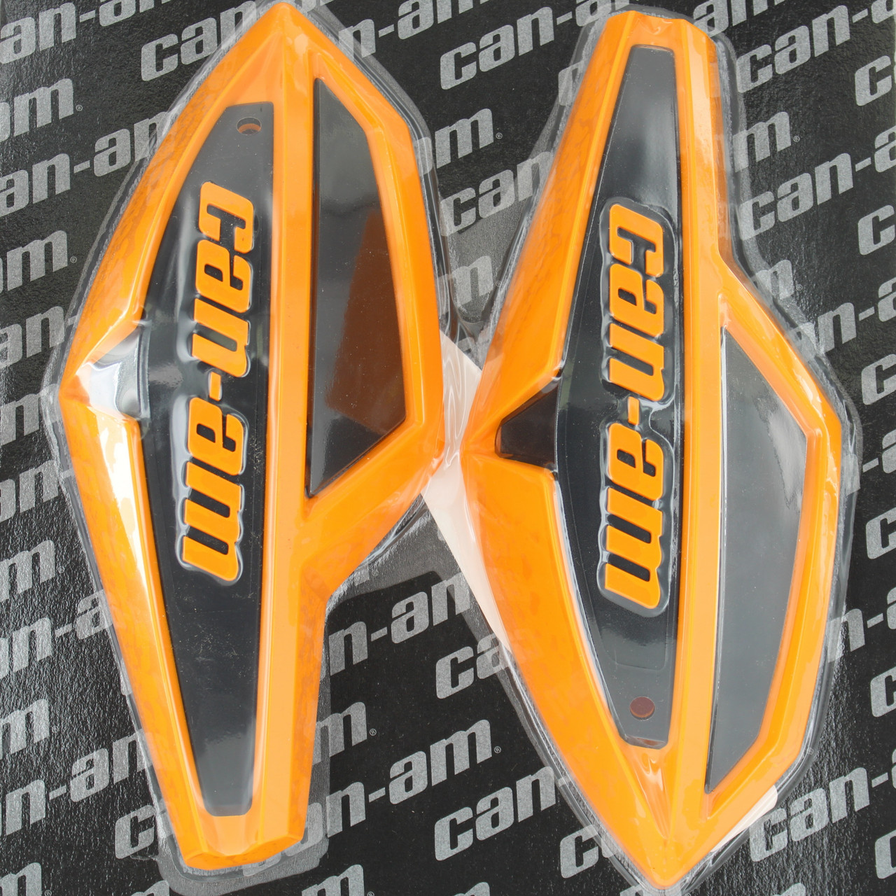 Can-Am New OEM Orange Wind Deflectors, 715003813