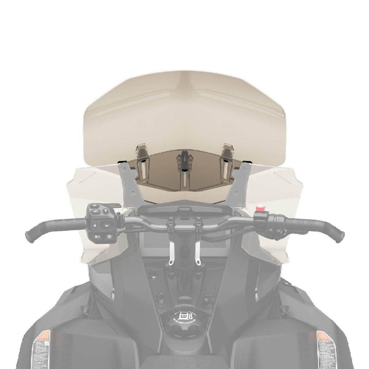 Ski-Doo OEM Adjustable Windshield High To Ultra High with Support, 860202623