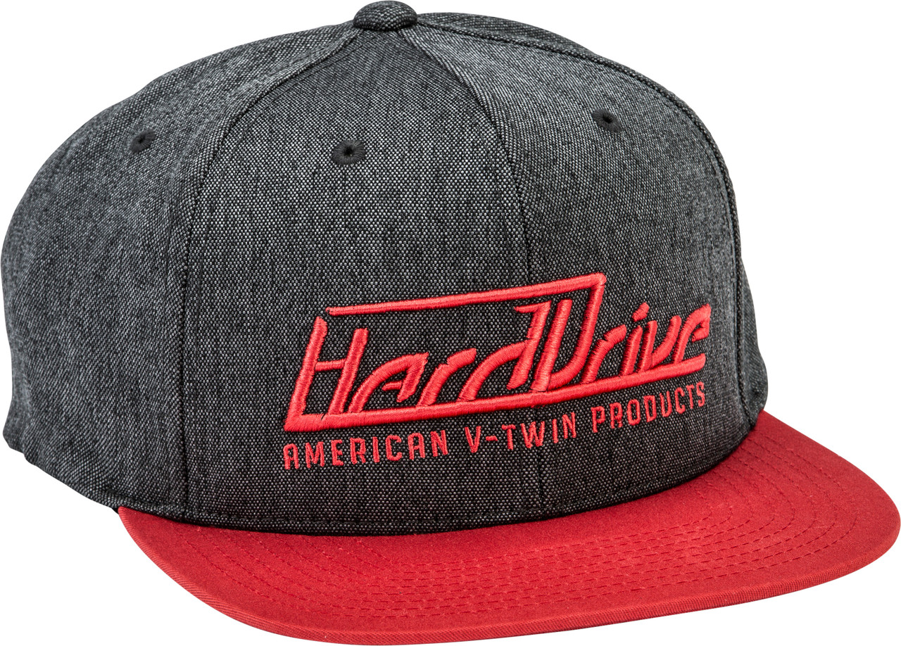 Harddrive New Embroidered Hat, 820-HATBLKRED