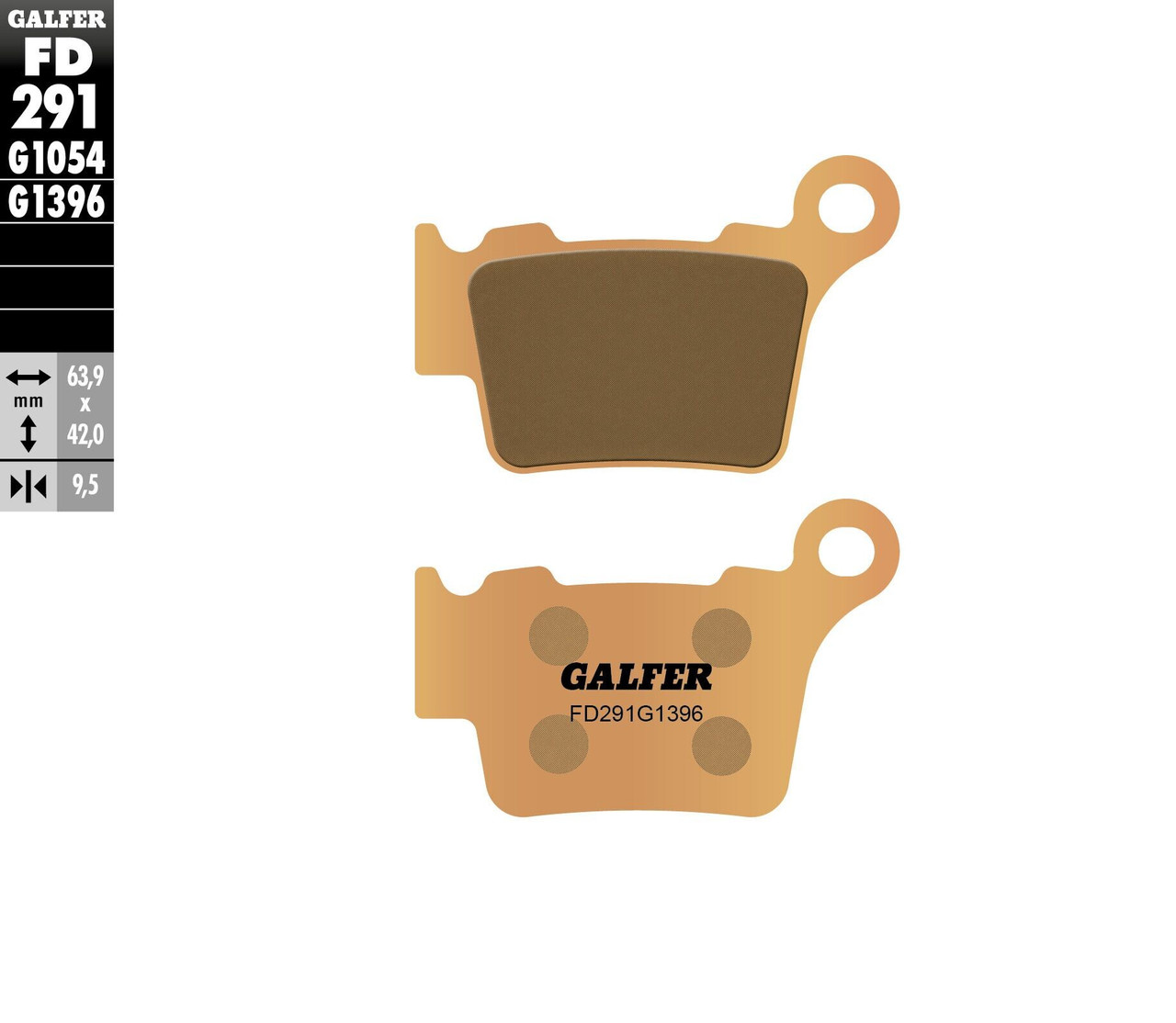 Galfer New HH Sintered Brake Pads, 17-291H