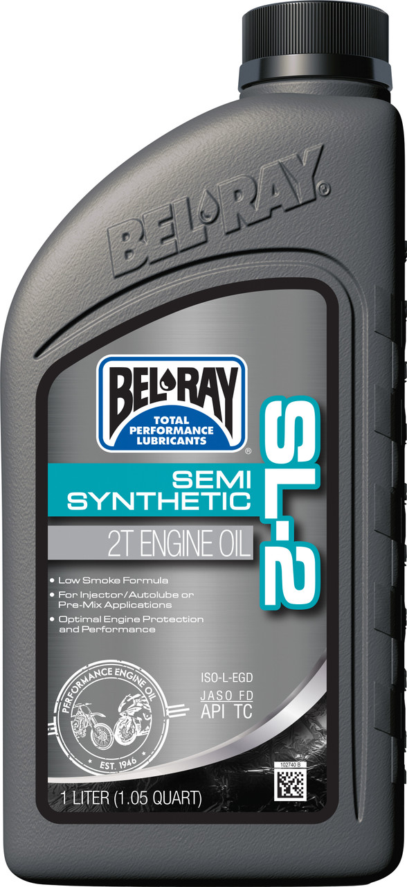 BEL-RAY SL-2 Semi-Synthetic 2T Engine Oil, 840-0310