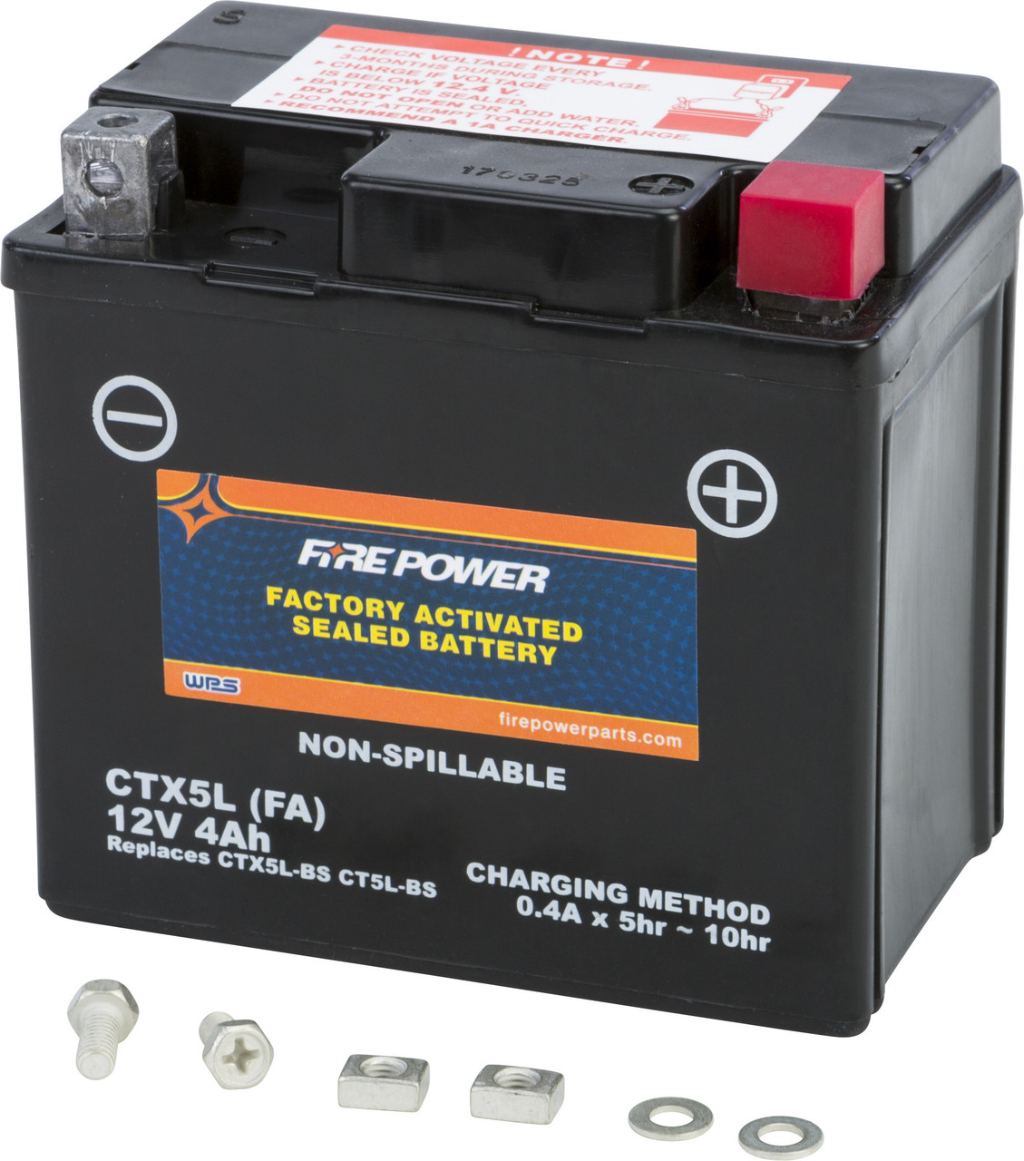 FIRE POWER Factory Activated Sealed Battery, 49-2244