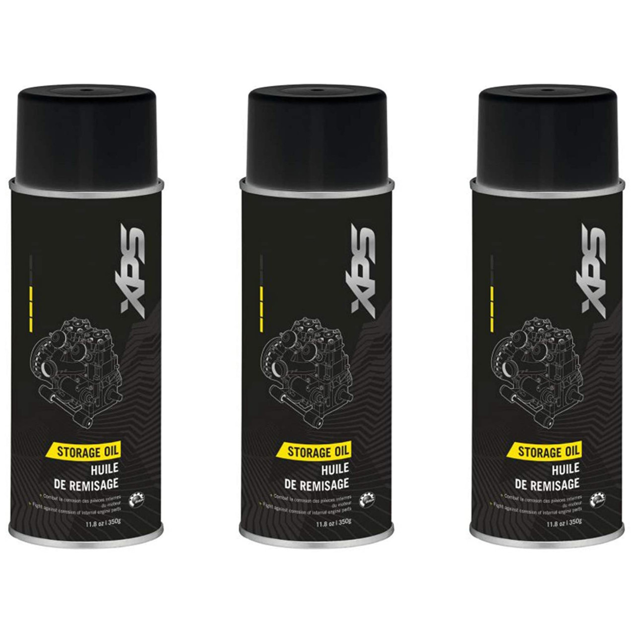 Ski-Doo New OEM, XPS High Performance Storage Oil, 3 - 12 oz Spray Cans, 9779170