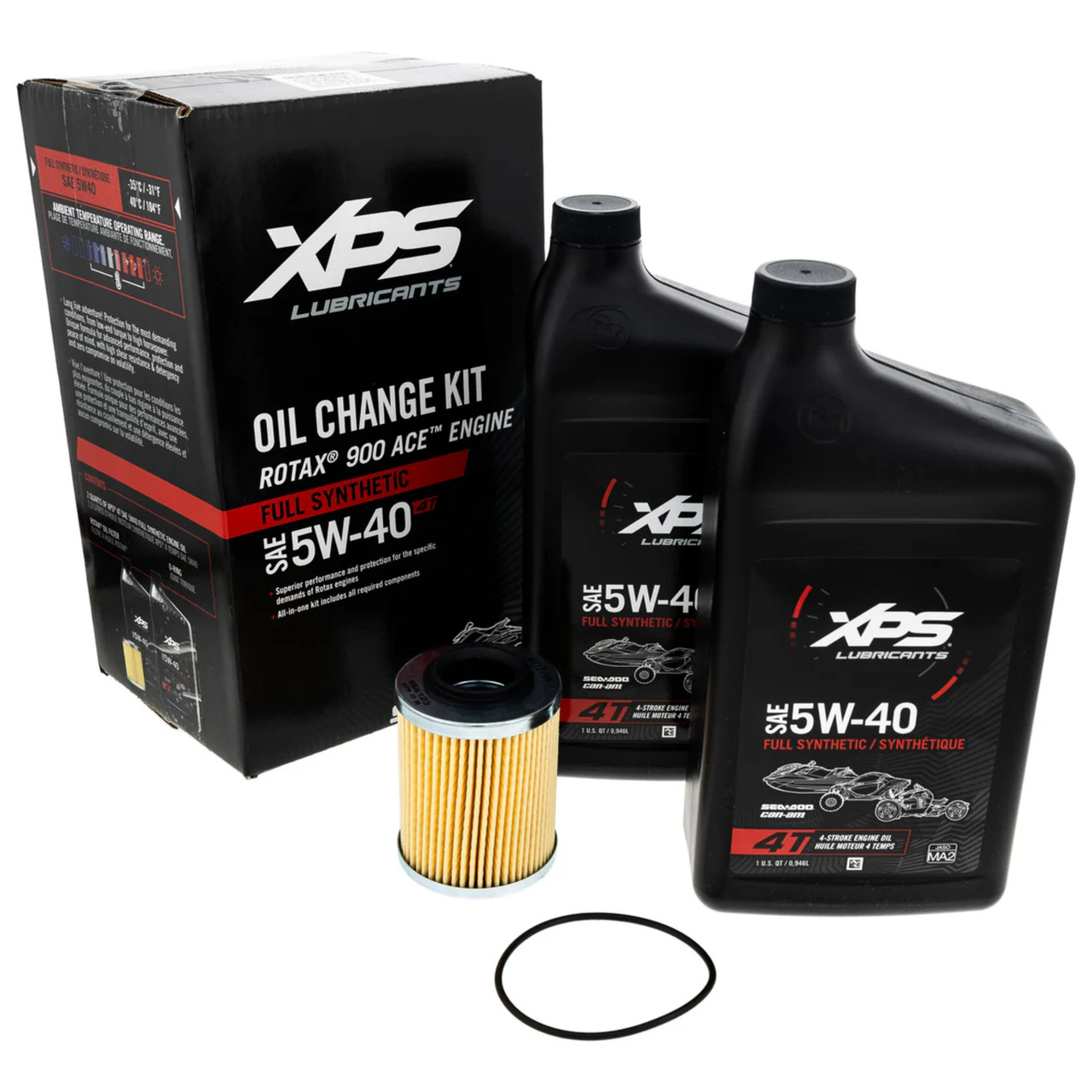 Dianage Refining Pack　4個 BRP Can-Am Sea-Doo OEM 4T 5W-40 Full Synthetic Oil Change Kit