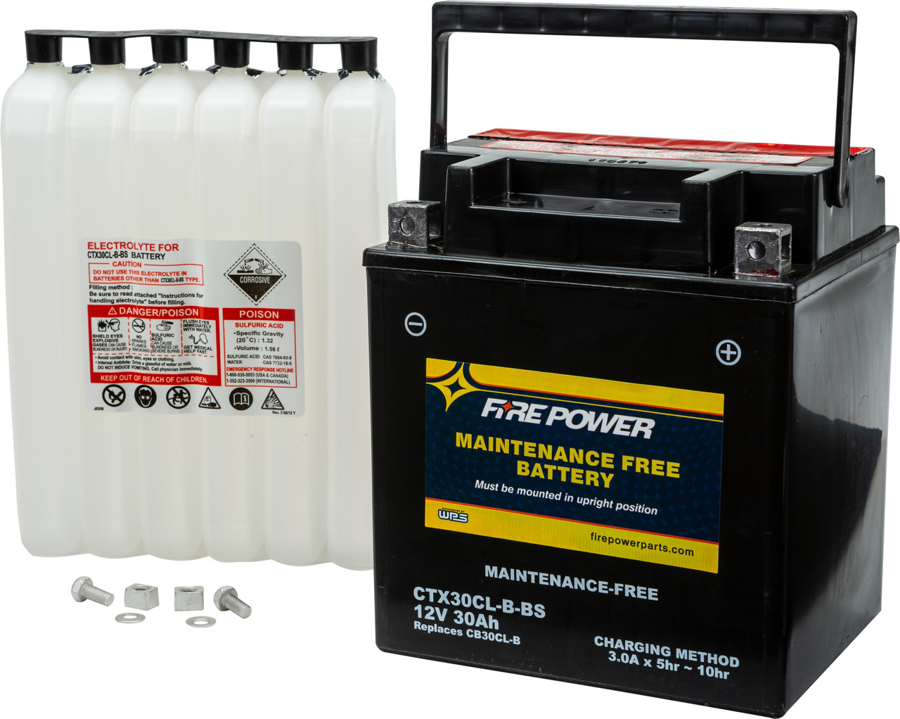 FIRE POWER Maintenance Free Sealed Battery, 49-2260