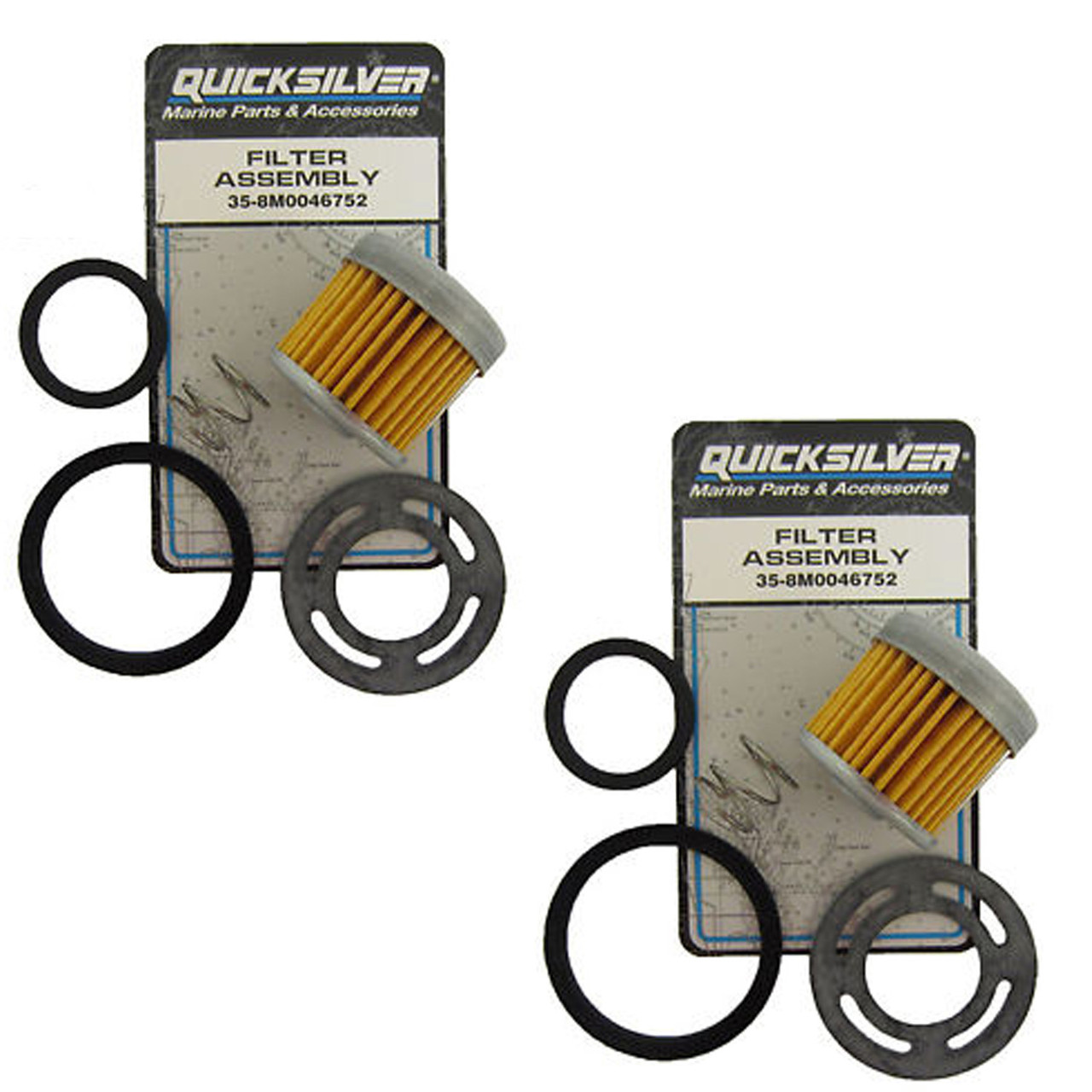 Mercury Marine/Mercruiser New OEM Filter Kit Fuel Pump 2 Pack, 35-8M0046752x2