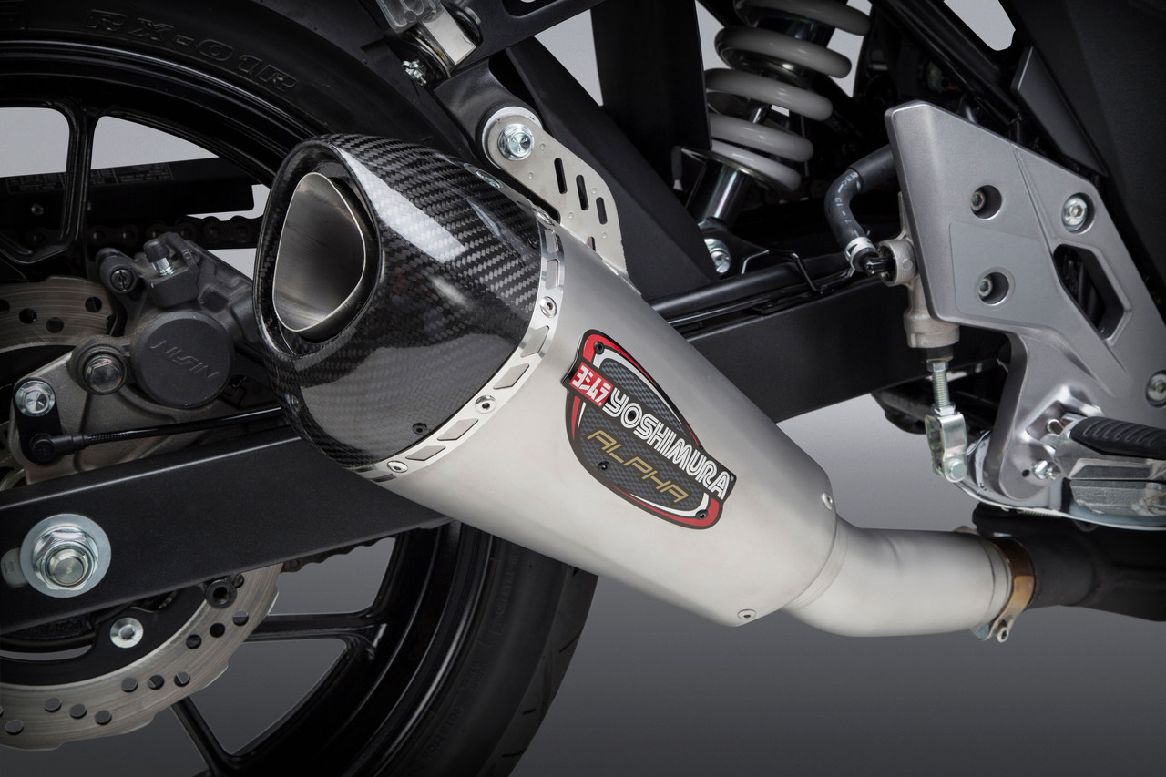 Yoshimura New Alpha T Slip-On Exhaust, 960-1489