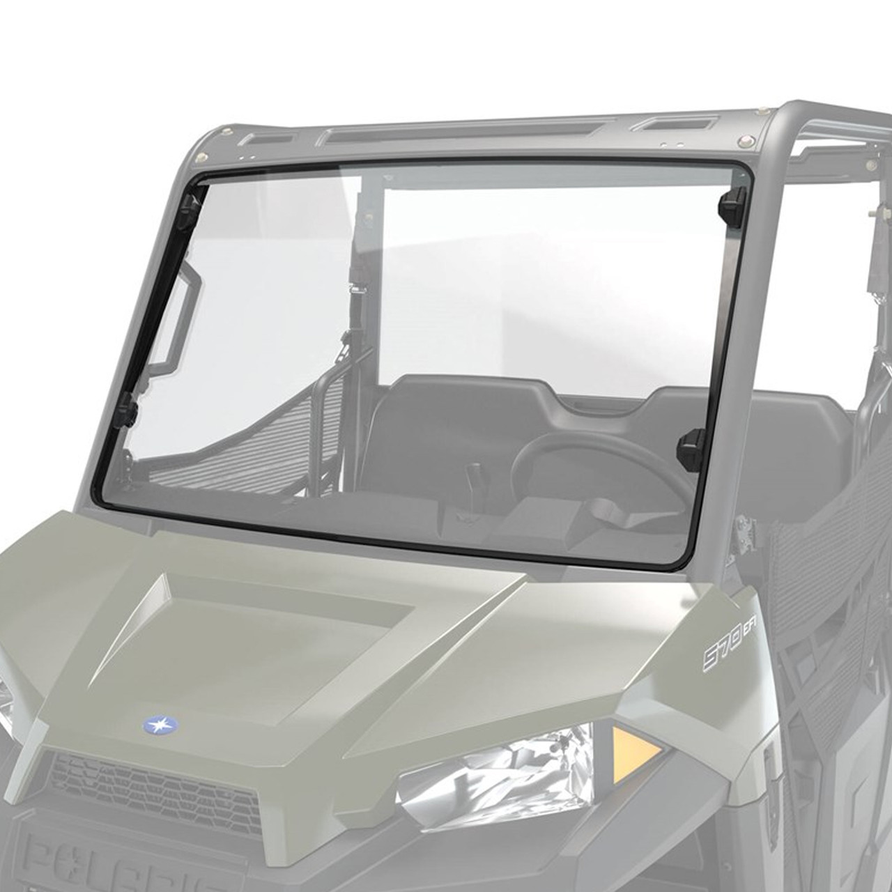 Polaris OEM Lock & Ride Hard Coat Poly Full Windshield, 2883319