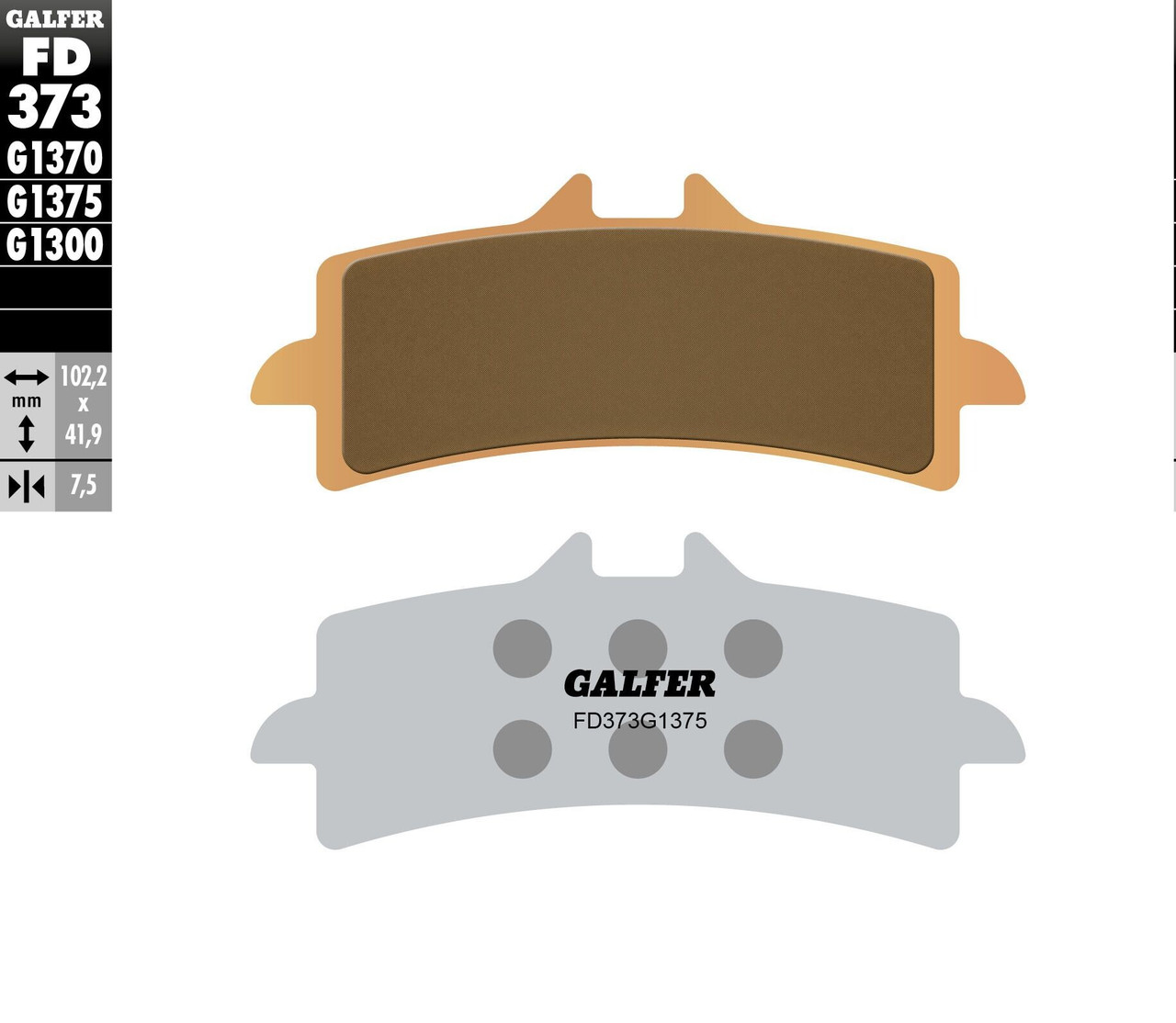 Galfer New HH Sintered Brake Pads, 17-373C