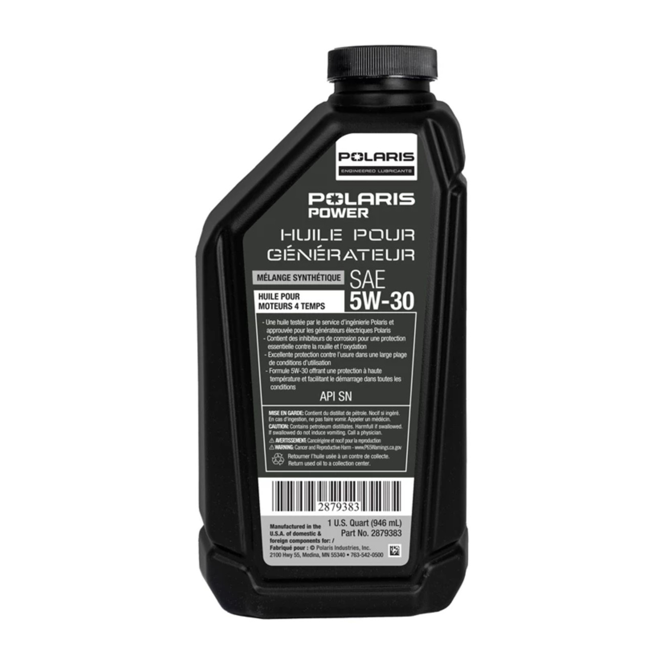 Polaris New OEM Polaris Power Small Engine Oil, 1 Quart, 2879383