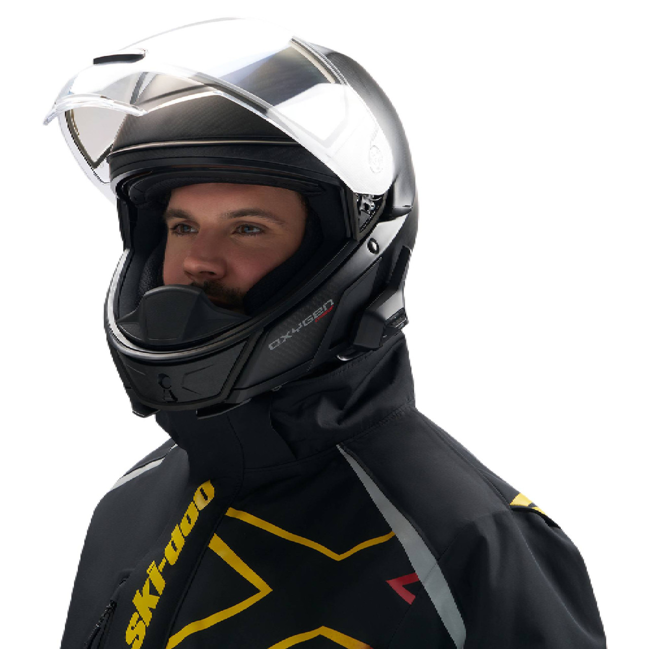 Ski-Doo OEM Oxygen Flow Carbon Helmet (DOT), 9290950990