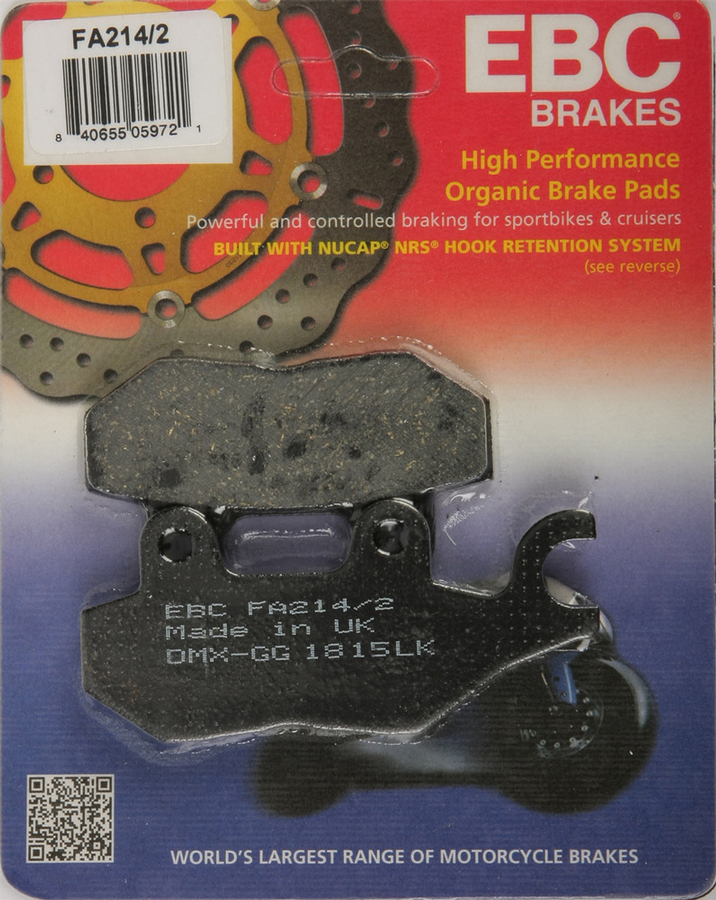 Ebc New Standard Brake Pads, 15-214/2