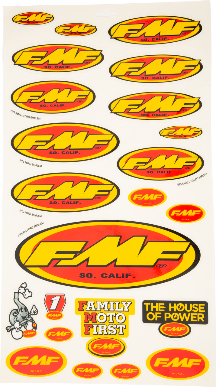 FMF Sticker Sheets, 79-0022