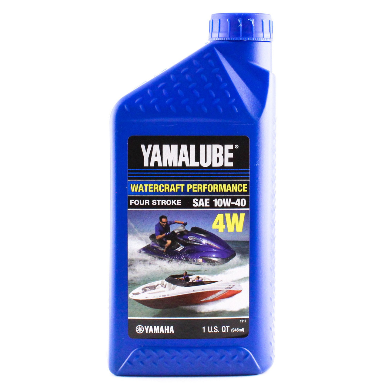 Yamaha New OEM 4W Watercraft Engine Oil, 10W-40 1qt/32oz, LUB-10W40-WV-12