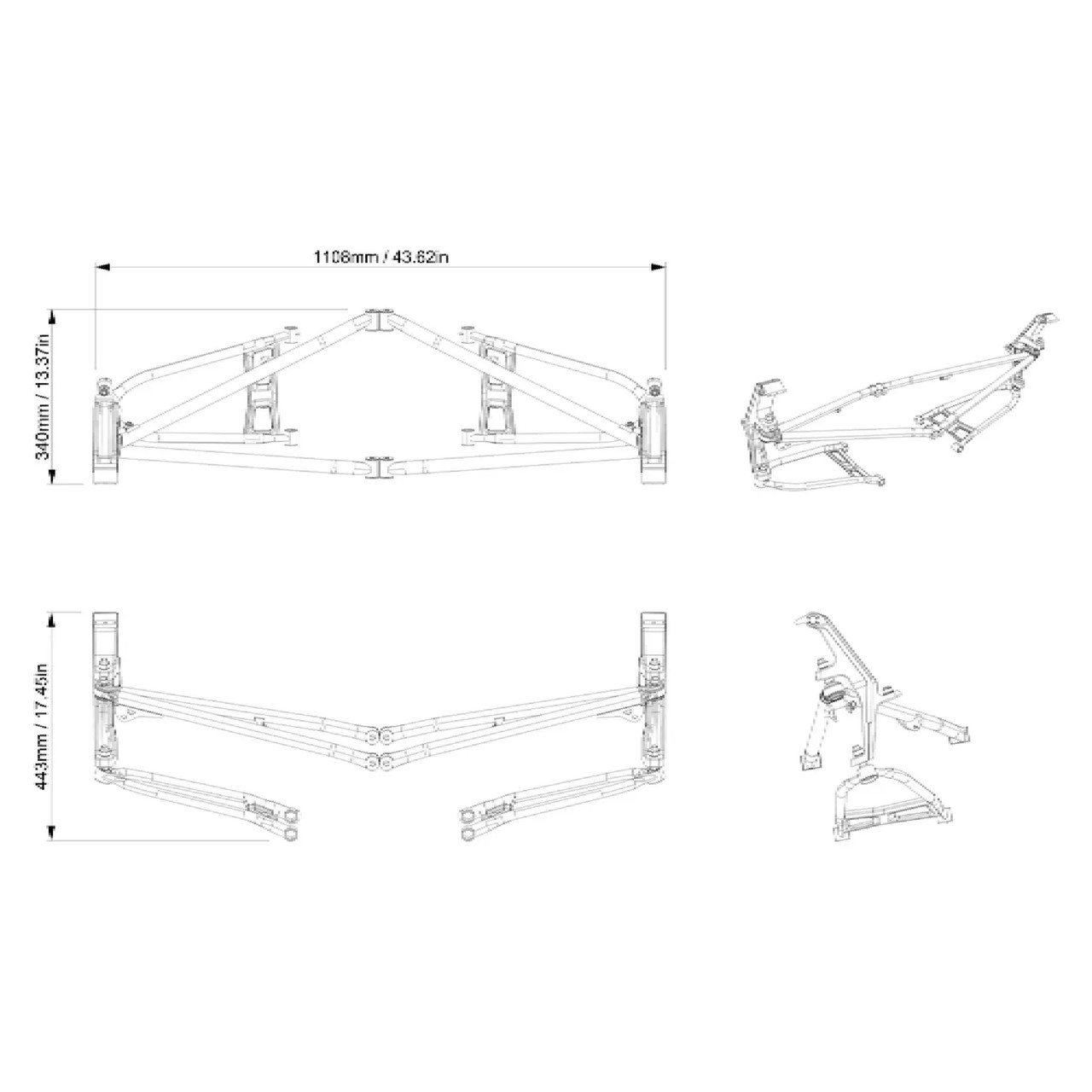 Ski-Doo New OEM RAS RX Front Suspension, 860202843