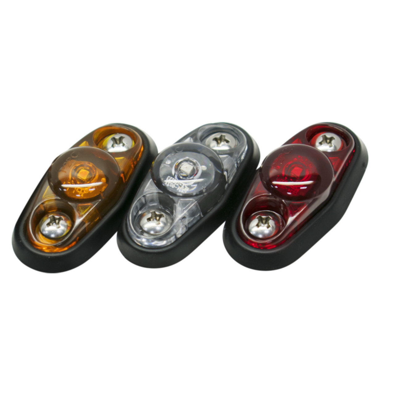 Tecniq OEM Amber Mini Surface Mount PC Sidemarker Amber Lens, S38-AA09-1