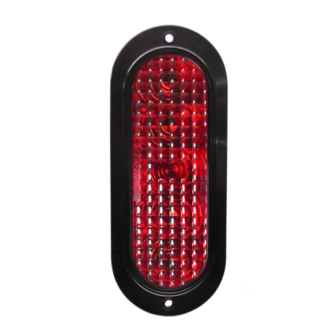 Tecniq OEM Red Flange Mount Horizontal Oval Tail Red Lens Amp Connector, T62-RRHA-1