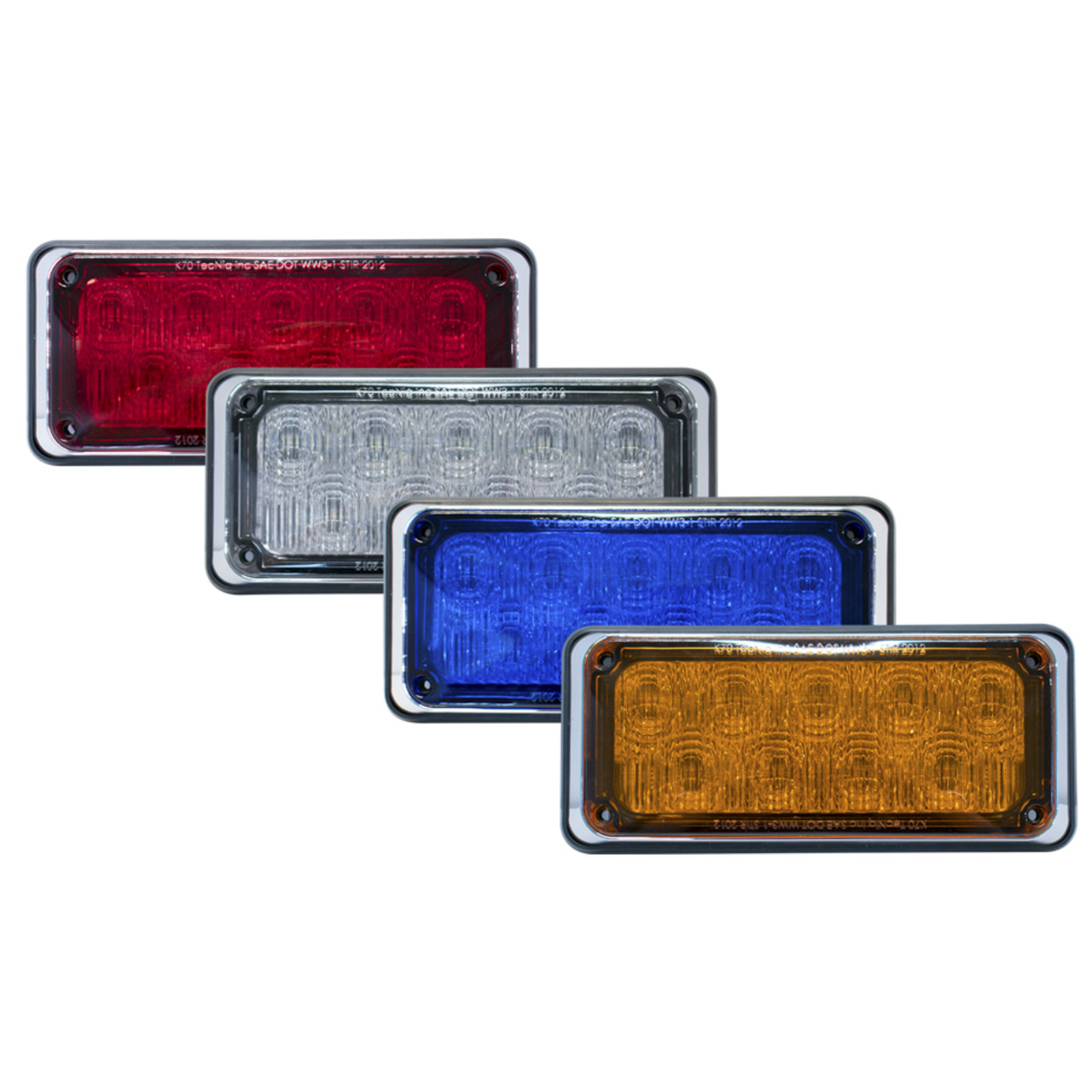 Tecniq OEM K70 Steady Red Flasher Red Lens, K70-RRS0-1