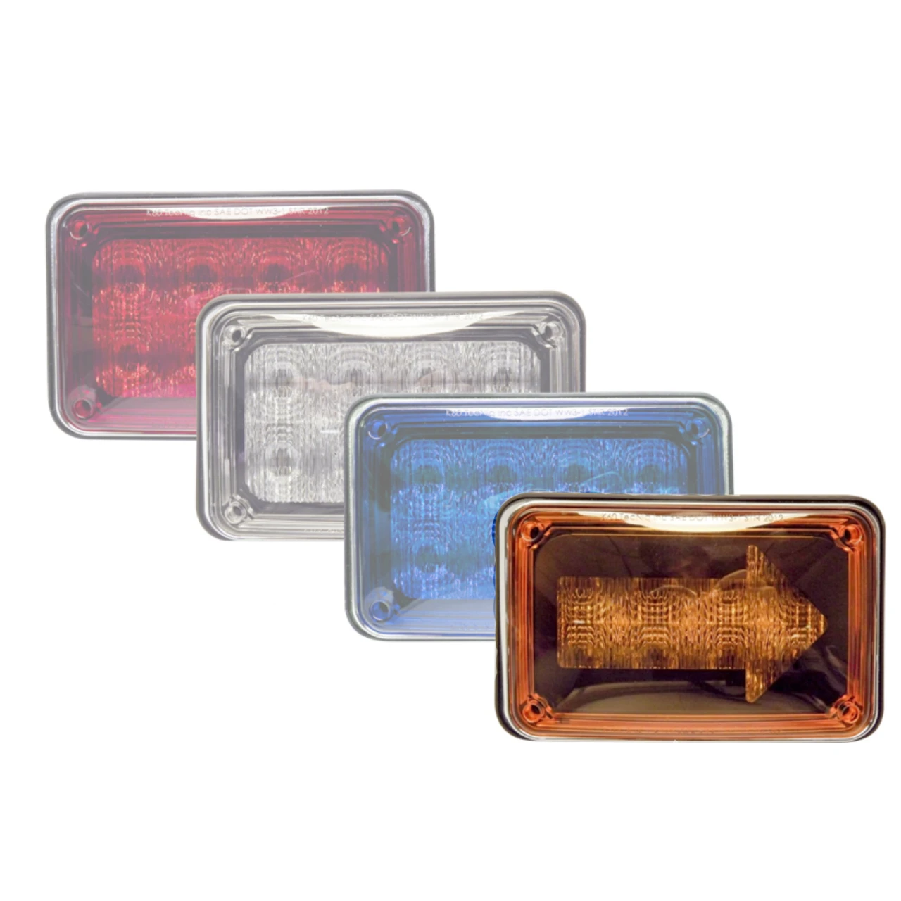 Tecniq OEM K60 Steady Burn Amber LEDs, Amber turn, Arrow Mask, K60-A3S0-1