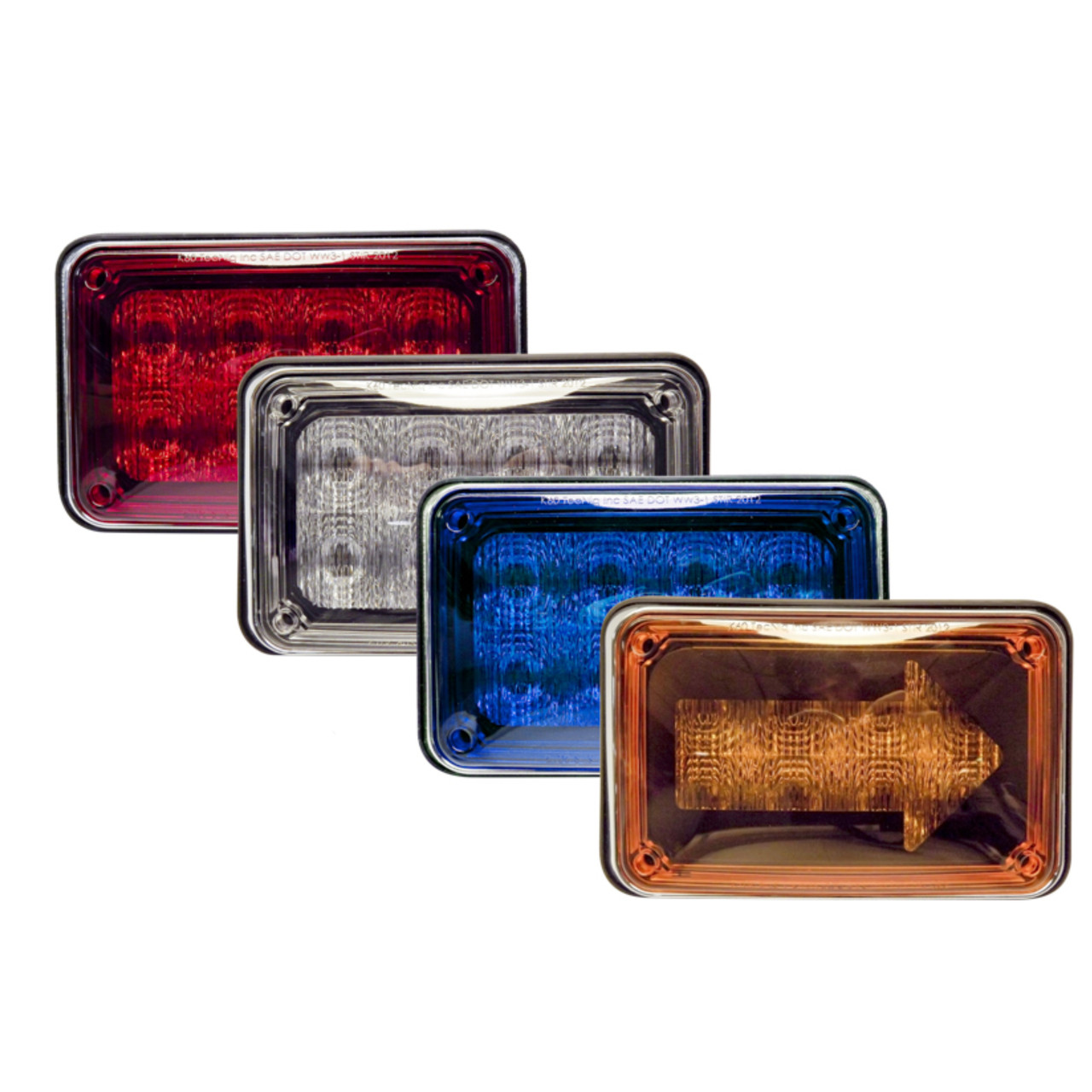 Tecniq OEM K60 Steady Amber Flasher Clear Lens, K60-ACS0-1