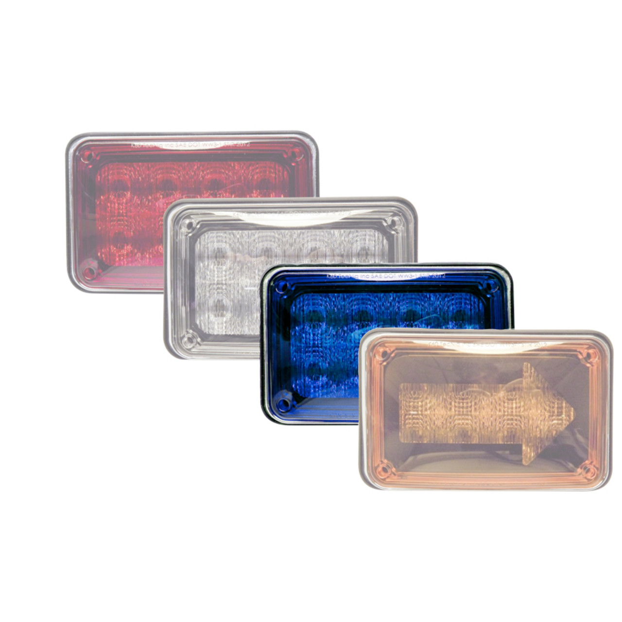 Tecniq OEM K60 AutoSync Blue Flasher Lamp Blue Lens, K60-BB00-1