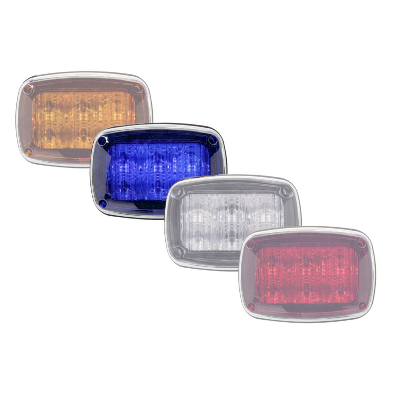 Tecniq OEM K40 Steady Blue Flasher Lamp Clear Lens, K40-BCS0-1