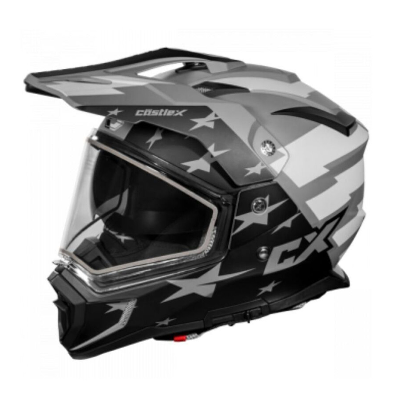 Castle X New X-Large Liberty Charcoal Electric Dual Sport CX200 Helmet, 36-28278