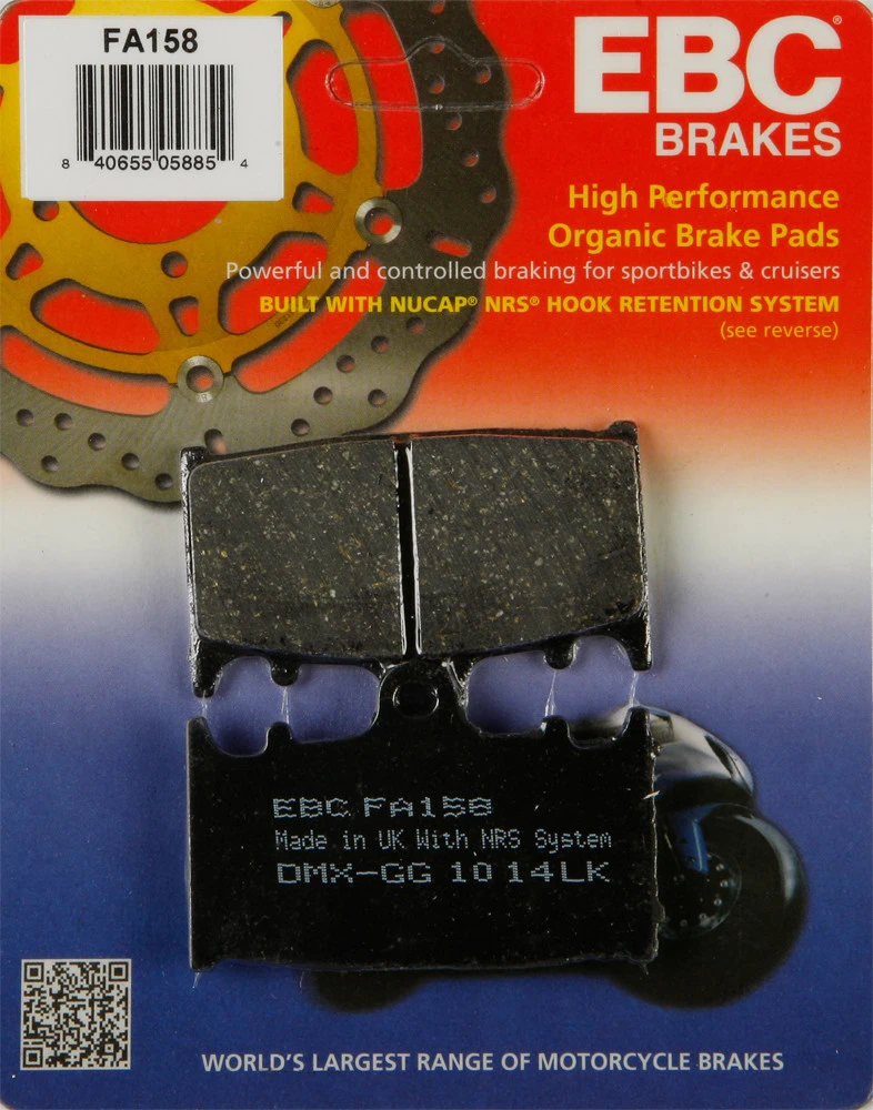 EBC Standard Brake Pads, 15-158