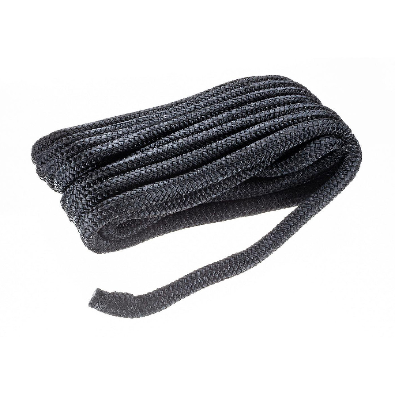 Seachoice New Dock Line Double Braided Nylon 3/4"x35ft Black, 50-47211