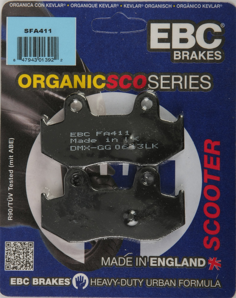 EBC Organic Brake Pads, 153-411